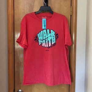 Blessed Girl XL pink shirt sleeve scripture shirt